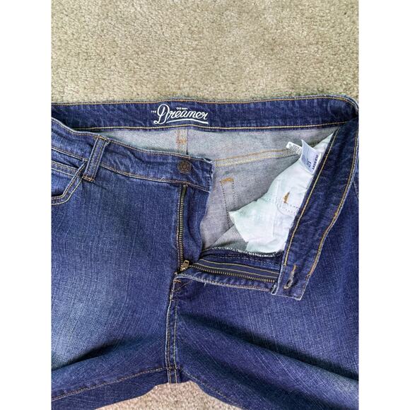 Old Navy The Dreamer Jeans Size 12 Boot Cut Dark Wash Western Y2K 34x30 D306 - Picture 3 of 13